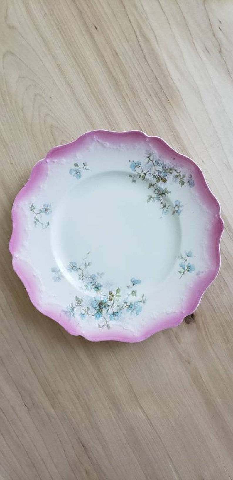 Vintage John Maddock Pink China Dinnerware Set of 3