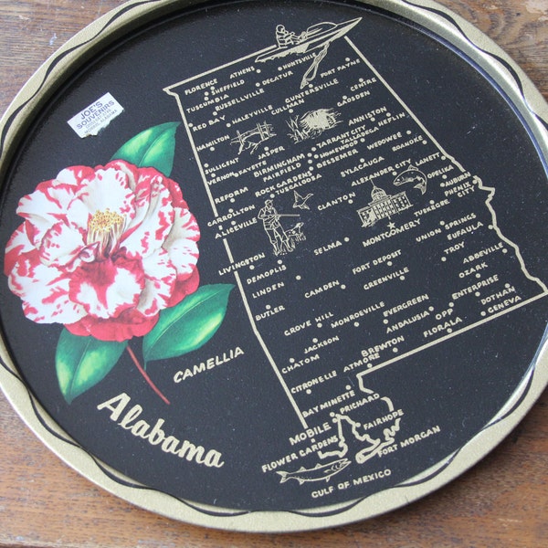 Christmas In July Alabama Metal Souvenir Tray