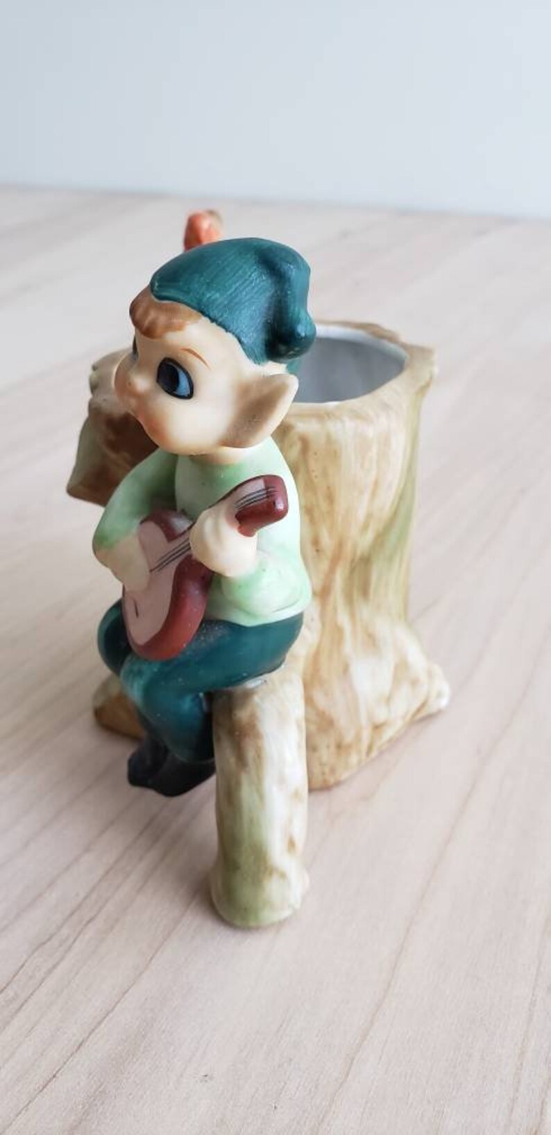 Vintage Gnome Planter Indoor Ceramic Planter Leprechaun Tree Etsy
