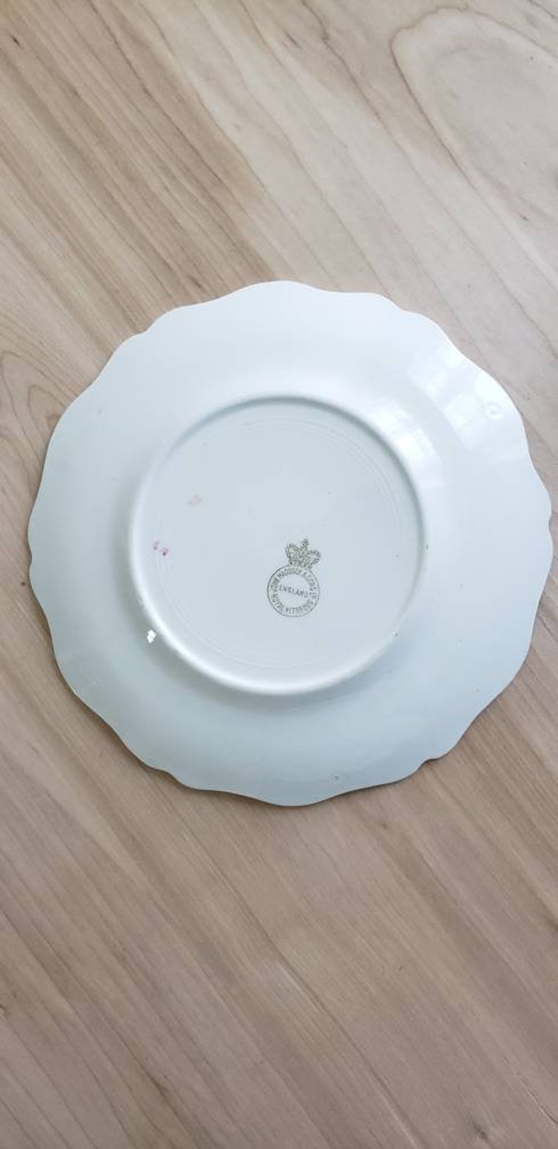 Vintage John Maddock Pink China Dinnerware Set of 3