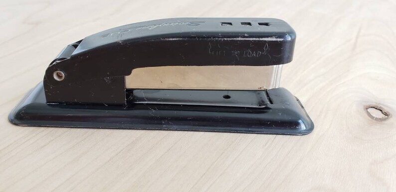 Vintage Black Stapler Vintage Swingline Stapler Vintage Industrial Supply