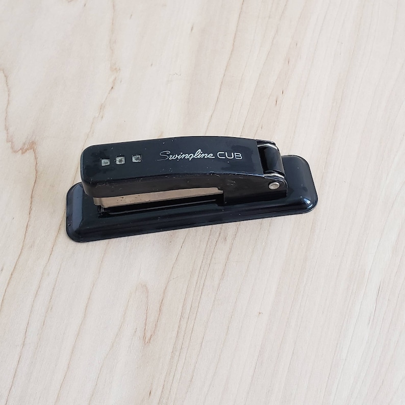 Vintage Black Stapler Vintage Swingline Stapler Vintage Industrial Supply