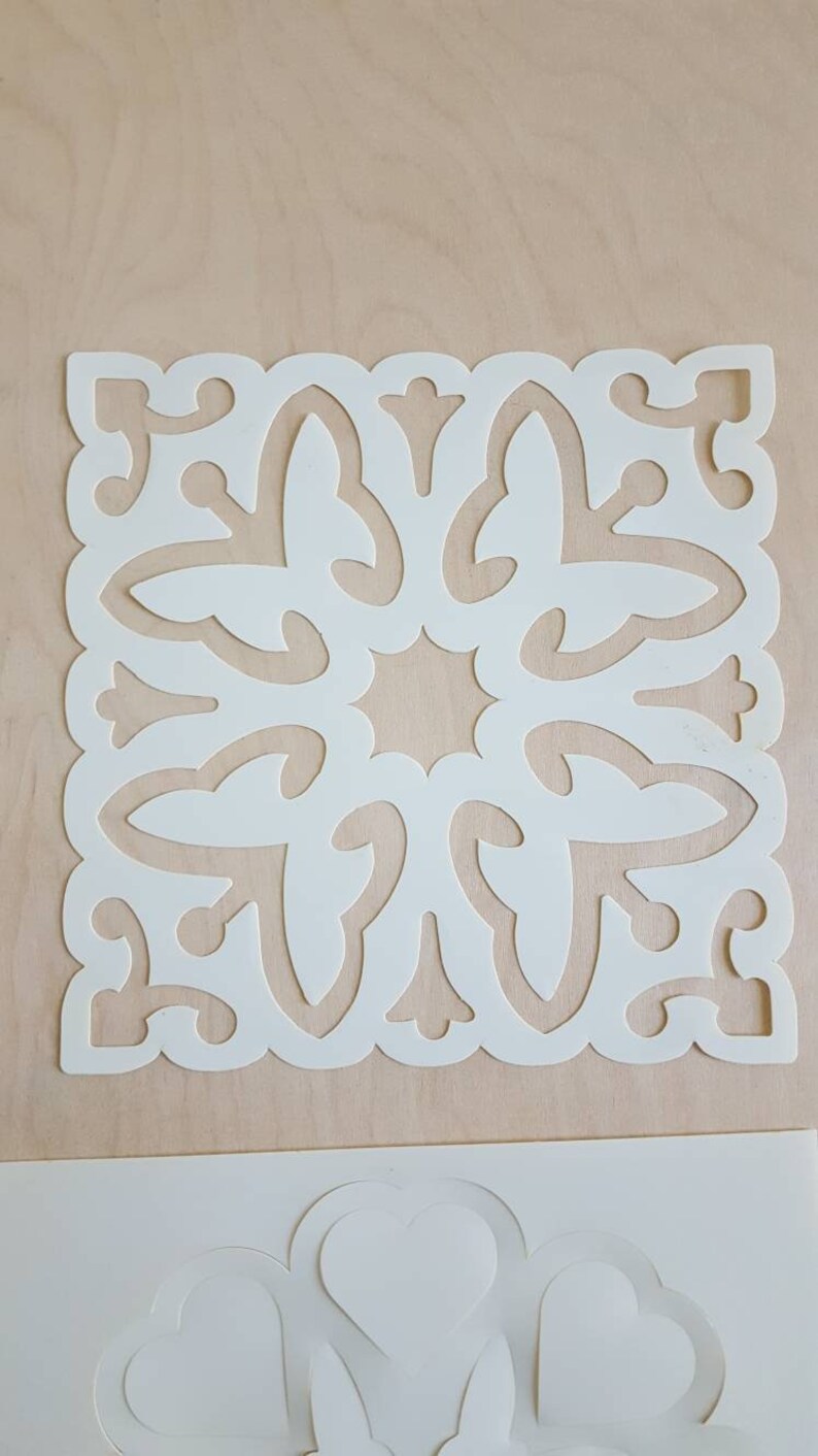 Vintage Stencil Set 11 Reusable Shapes Plastic Stencils For Craf Vintage Stencil Set 11 Reusable Shapes Plastic Stencils For Craf