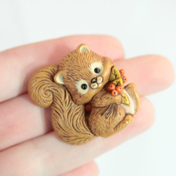 Vintage Squirrel 80's Pin