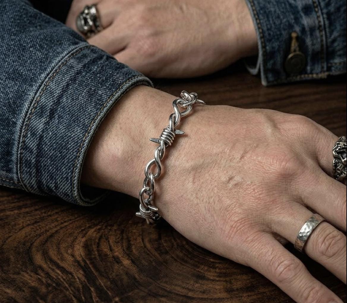 Barbed Wire Bracelet - Etsy Canada