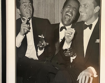 Large Rat Pack Photograph: Carnegie Hall, 1961, Black Frame (32x35 inches)