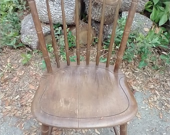 2 Vintage NS Gilford, MA 1962 Oak Chairs - Price is for both chairs.