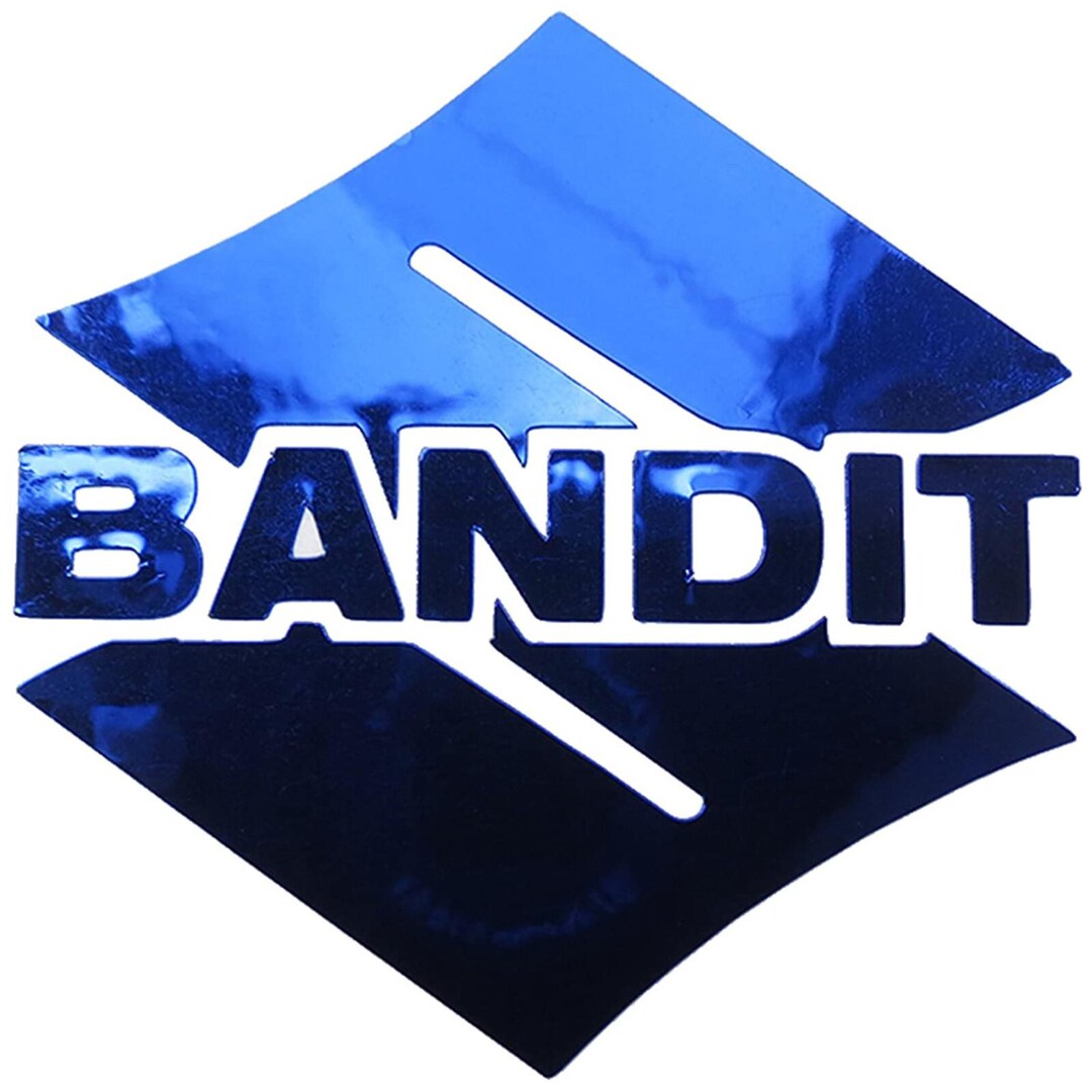 BANDIT S GSF Blue Chrome Motorcycle Vinyl Graphics Stickers Decals X ...