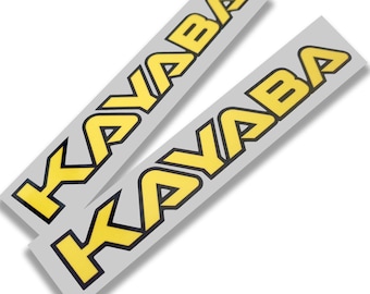 Calcomanías gráficas de suspensión grandes KAYABA 200 mm x 2 piezas