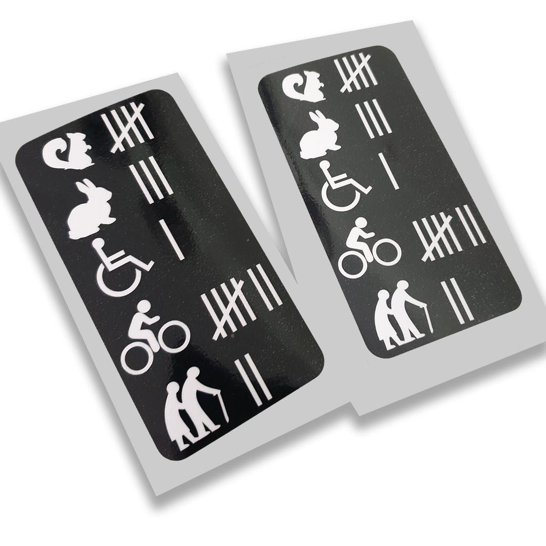 Death Toll Fun Stickers Decals Biker Motorcycle Trucker Delivery Driver ...
