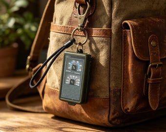 10-in-1 Survival Multi-Tool, Compass, Thermometer, Hygrometer, Whistle, Flint, LED Light, Mirror