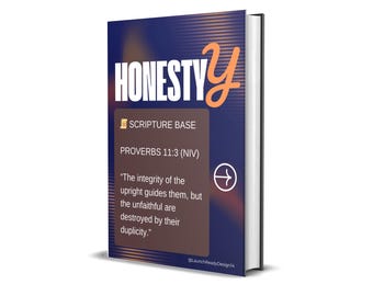 Christian Youth Bible Study Guide | Honesty & Integrity (Editable Canva + PDF)
