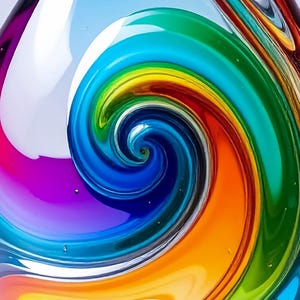 Modern Wall Art Printable, Colorful Abstract Glass Decor, Large Wall Art for Living Room, Contemporary Home Decor Digital Download