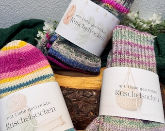 Soft Socks – Kuschelsocken Banderolen | Printable für handgestrickte Socken | 6 Designs | PDF