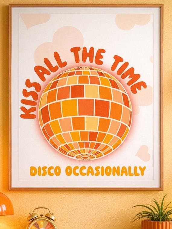 Kiss All the Time, Disco Occasionally Harry Styles Print - Etsy Israel