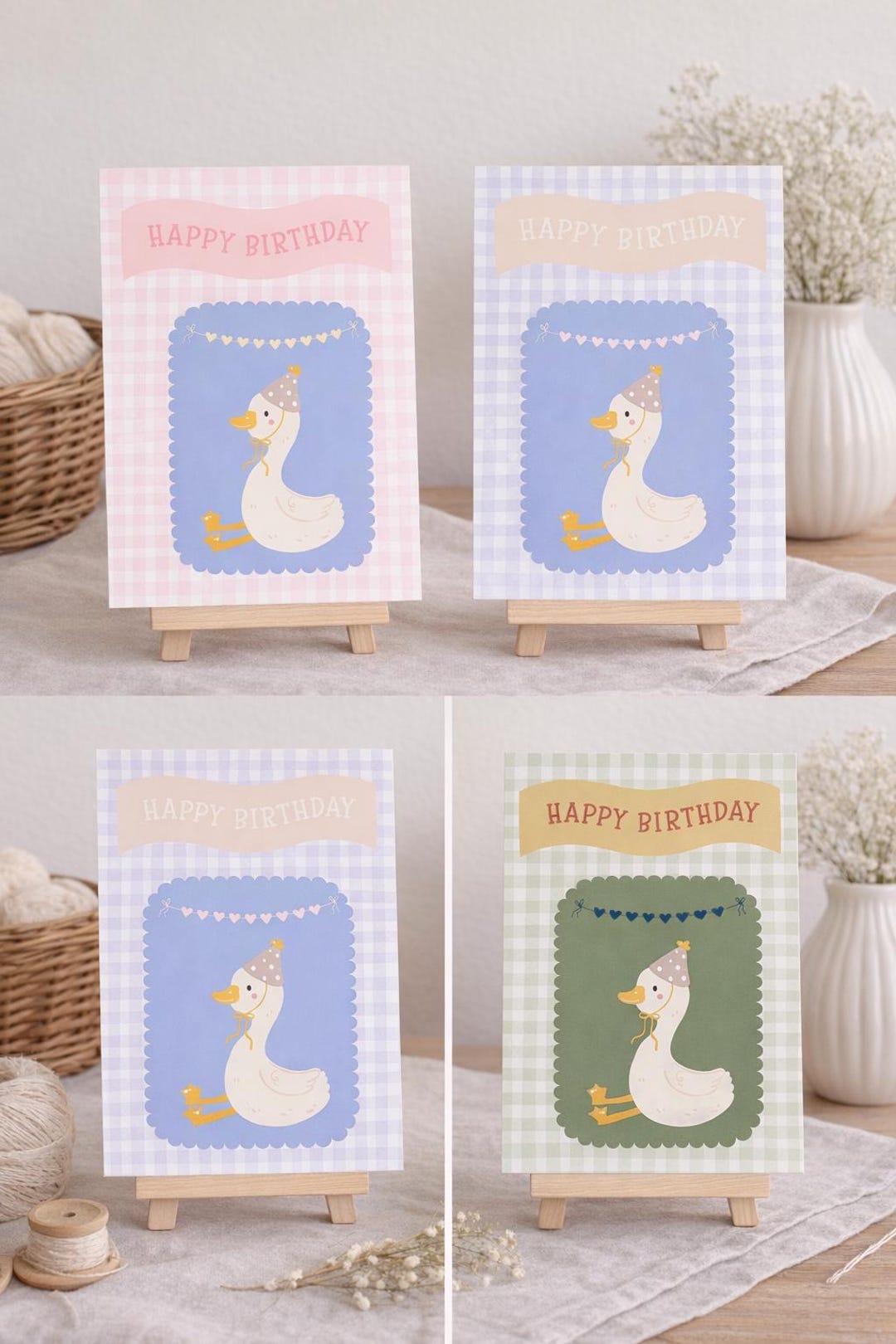 Editable | Birthday Card | Goose 4 - Etsy