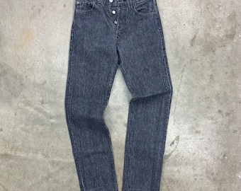 Vintage * RARE * USA Levi’s 501 Black Pin Stripe Jeans