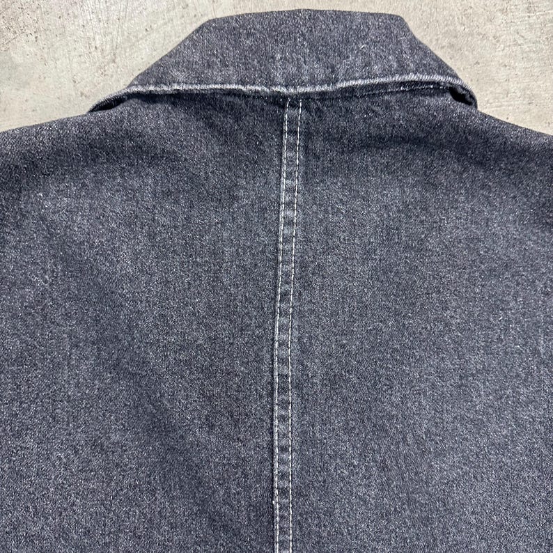 Vintage USA Cat / Caterpillar arbetskläder äkta svart jobbjacka bild 8