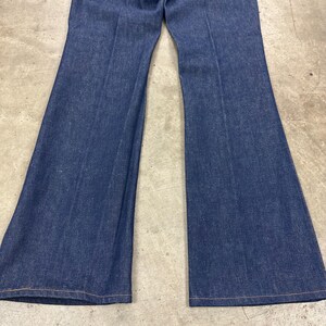 Vintage USA Wrangler mörk indigoblå jeans bild 6