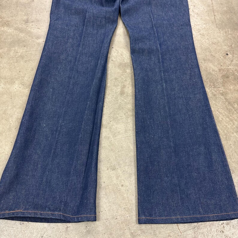Vintage USA Wrangler mörk indigoblå jeans bild 6