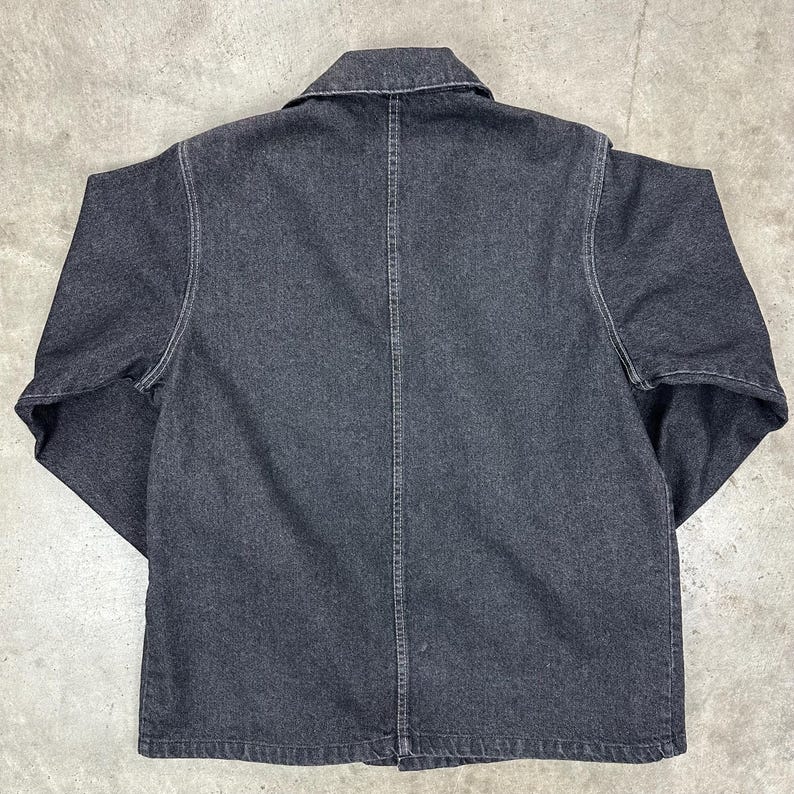 Vintage USA Cat / Caterpillar arbetskläder äkta svart jobbjacka bild 6