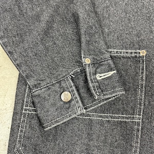 Vintage USA Cat / Caterpillar arbetskläder äkta svart jobbjacka bild 3