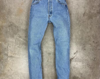 Vintage USA Levi’s 501 Faded Blue Jeans