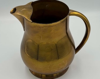 Vintage Brass Picture / Creamer