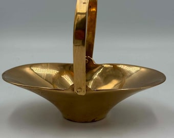 Vintage Brass Basket