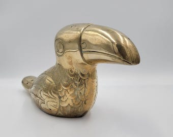 Large Brass Toucan