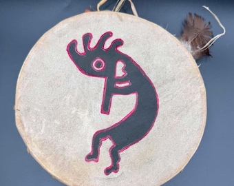 Kokopelli Hand Painted Drum