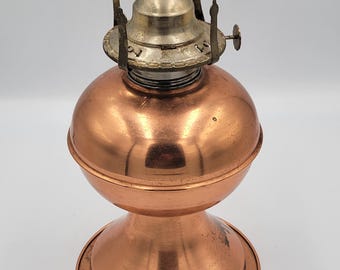 Handcrafted Copper Florentia Artcraft Oil Lamp Limited Edition