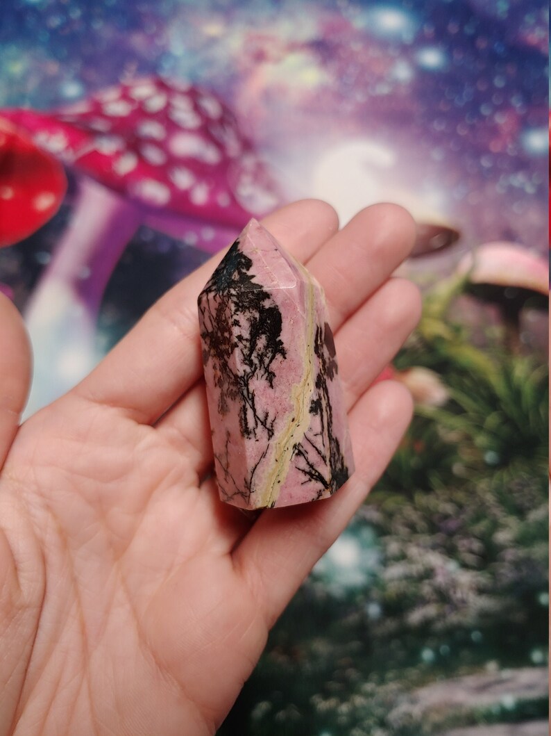 RA10 Rhodonite Tower Crystal