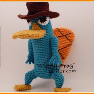 Pattern ONLY: Perry the Platypus (from Phineas and Ferb) - Amigurumi Crochet PATTERN "PDF file"
