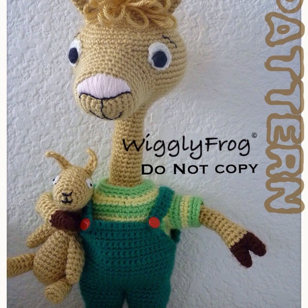 Pattern ONLY: Llama Llama & his Fuzzy Llama toy - Amigurumi Crochet PATTERN "PDF file"