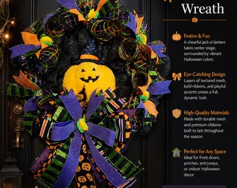 Corona de bruja de calabaza