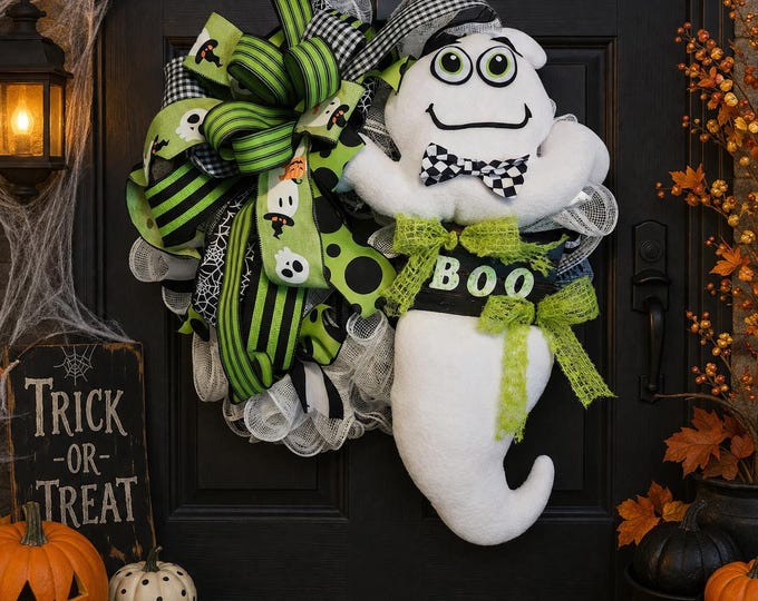 Featured listing image: Ghost Boo Wreath
