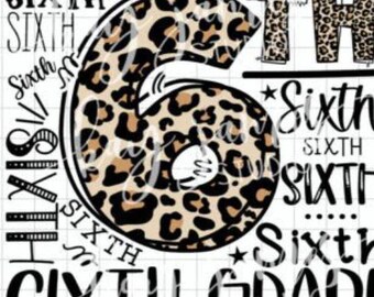 Professeur de typographie de la maternelle à la 6e année, prêt à l'emploi, conception DTF