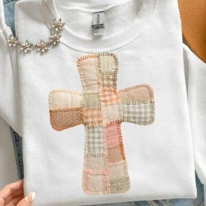 Patchwork Cross Ready to Press DTF Design