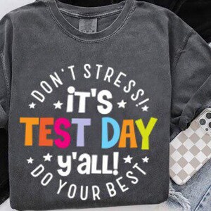 C'est le jour du test Chemise Ya'll prête à presser Design DTF image 2