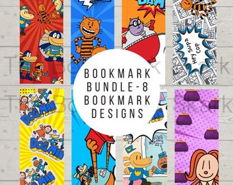 Dog Man Bookmarks: Funny Comic Style Reading Incentives (Digital Download)