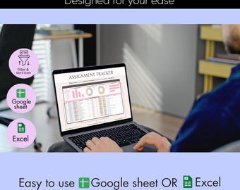 学生の課題追跡スプレッドシート | GoogleスプレッドシートとExcelの学習プランナー | 学校・大学のカレンダー