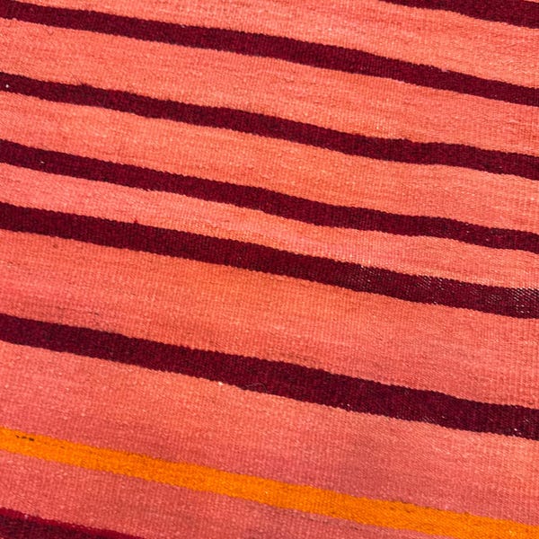 Vintage Turkish Kilim Rug, Wool Boho Tribal Area Rug