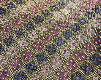 6x9 Large Kilim Rug, Bohemian Handmade Vintage Turkish Rug, Rugs for living room, Rugs for bedroom