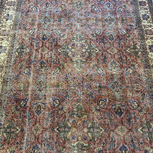 7x10 Oushak Rug, Turkish Wool Rug, living room Rug, Handmade Bedroom Rug, Playroom Rug afbeelding 13