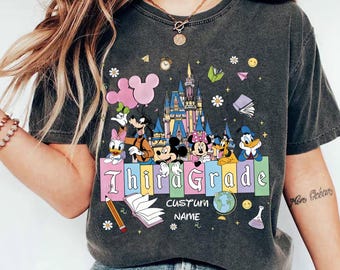 Mickey n friends Disney Back to School Shirt, Kindergarten 1st 2nd 3rd Grad shirt Student & Teacher Appreciation Gift Magical Class Tee