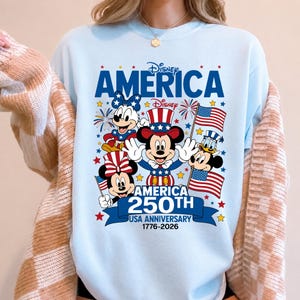 Mickey and Friends 4th July 2026 Shirt, Disney Independence Day Tee, Disneyland Family, Walt Disney World T-shirt image 4