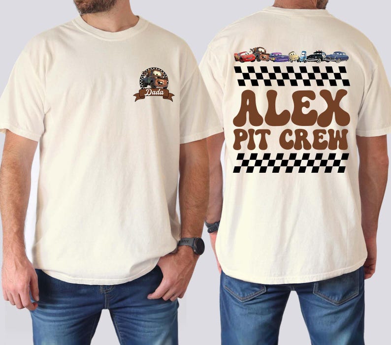 pit crew shirt, mcqueen and friends, Disney Magical Shirt, McQueen Pit Crew, Disney Pixar Cars, Lightning McQueen, tow mater shirt, cars family shirt, car birthday boy tee, custom birthday tee, disneyland birthday, Cars Birthday Shirt, birthday racing tee