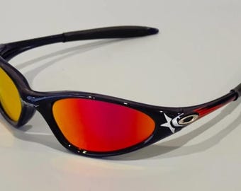 Lunettes de soleil d'extérieur rétro Oakley Minute Shooting Star, verres rubis