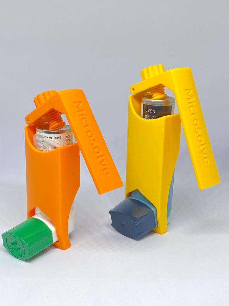 3D Printed Inhaler Aid Arthritis Limited Hand Strength Assistant Tool 3D Printed Inhaler Aid Arthritis Limited Hand Strength Assistant Tool